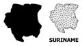 Solid and Mesh Map of Suriname