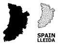 Solid and Network Map of Lleida Province