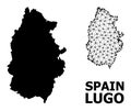 Solid and Network Map of Lugo Province