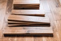Solid oak wood flooring Royalty Free Stock Photo