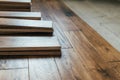 Solid oak wood flooring Royalty Free Stock Photo