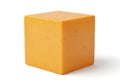 A solid orange rectangular block on a white background Royalty Free Stock Photo