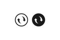 solid and outline icon of sync Royalty Free Stock Photo