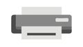 Solid Printer Device Document Output Icon, vector design Generative AI Royalty Free Stock Photo