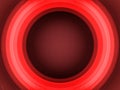 Solid red concentric circles or spiral shape sbstract. Computer graphic and background. Geometric swirl glossy shapes.