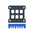 Solid state drive icon Royalty Free Stock Photo