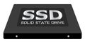 Solid state drive or ssd drive on a white background Royalty Free Stock Photo