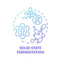 Solid-state fermentation blue gradient concept icon Royalty Free Stock Photo