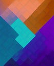 Color blocks with textures and patterns. Royalty Free Stock Photo