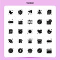 Solid 25 Tab Bar Icon set. Vector Glyph Style Design Black Icons Set. Web and Mobile Business ideas design Vector Illustration Royalty Free Stock Photo