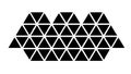 Solid Triangle Pattern, Geometric Abstract Design, vector design Generative AI Royalty Free Stock Photo