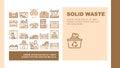 Solid Waste Management Business Landing Header Vector