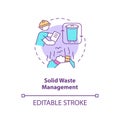 Solid waste management concept icon Royalty Free Stock Photo