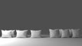 Solid White Linen Pillow Set