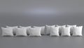 Solid White Linen Pillow Set