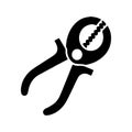 Solid wire rope cutter tool icon Royalty Free Stock Photo