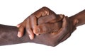 Solidarity gesture of hands Royalty Free Stock Photo