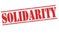 Solidarity grunge rubber stamp Royalty Free Stock Photo