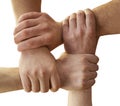 Solidarity hands Royalty Free Stock Photo