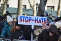 Solidarity march against anti-semitism in New York city Royalty Free Stock Photo