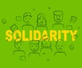 Solidarity People Means Mutual Support And Agree