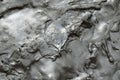 Solidified liquid aluminum Royalty Free Stock Photo