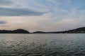 Clouds - Solina Lake in the Bieszczady Mountains in Poland - view from Polanczyk Royalty Free Stock Photo