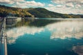 Solina lake in Bieszczady mountains Royalty Free Stock Photo