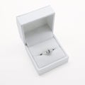 Solitaire diamond white gold engagement ring