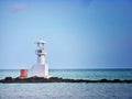 Solitare lighthouse Royalty Free Stock Photo