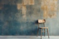 Solitary Chair in Vacant Space: An abandoned seat in a desolate room against an ancient backdrop, embodying a sense of