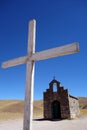 Two crosses - capilla san rafael, salta, argentina Royalty Free Stock Photo