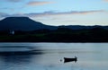 Solitary Dinghy on Loch Dunvegan Royalty Free Stock Photo