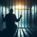 solitary prisoner jail bars