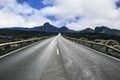 Solitary road among the mountains Royalty Free Stock Photo