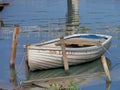 The Solitary Rowing Boat at Cojimar River Royalty Free Stock Photo