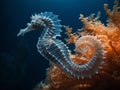 Seahorse Serenity: A Solitary Dancer in the Underwater Ballet