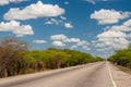 Solitary straight road Royalty Free Stock Photo