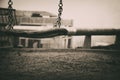 Solitary swing, selective focus