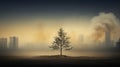 The Solitary Tree: Layered Imagery Depicting Environmental Awareness