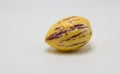 ripe pepino melon on white Royalty Free Stock Photo