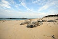 Solitude on the beach Herm Guernsey Royalty Free Stock Photo