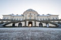 Solitude Castle in the near of Stuttgart, Germany in Winter Royalty Free Stock Photo