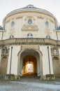 Solitude Castle in the near of Stuttgart, Germany in Winter Royalty Free Stock Photo