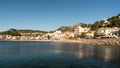Soller, Spain - View over the bay of Soller with the beach and holiday houses