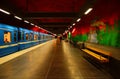 Solna centrum Station of the Subway in Stockholm