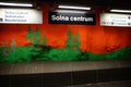 Solna centrum Station of the Subway in Stockholm