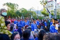 Solo City Cultural Carnival. Rows of troops of the solo palace on the birthday of the city of Solo, Central Java, Indonesia