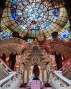 Solo Female Traveler at the Erawan Museum, Bangkok, Thailand Royalty Free Stock Photo