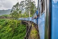 Solo traveler in Srilanka traveling by train